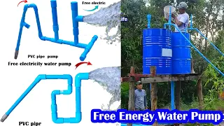 Amazing idea for farmer to make free energy auto water pump for farm not use gasoline or electricity