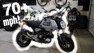 2022 Honda Grom Performance Mods! | DHM Cam / Intake / ECU flash