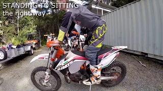 Ups and downs of body positioning with dirt bikes︱Cross Training Enduro