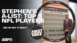 Stephen's A-List of the Top 5️⃣ NFL Players + Jordan Love's ability to lead the Packers | First Take