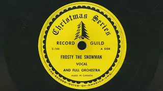 ARIZONA CLIFF MARTIN Frosty The Snowman - 78 RPM Record