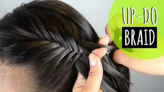 Recogido con trenza - up do with a braid (peinados faciles - easy hairstyles) JUSTDONE