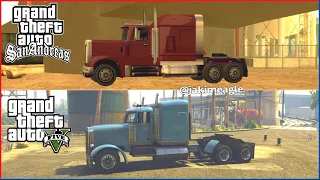 GTA San Andreas Linerunner vs GTA 5 Phantom (Comparison)