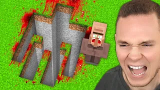 BETRETE NIEMALS das BLUTIGE EISENGOLEM LOCH.. 😨 (Minecraft)