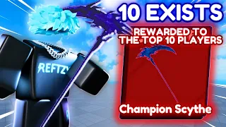 I UNLOCKED the *TOP 10 LEADERBOARD* SWORD in Roblox Blade Ball..