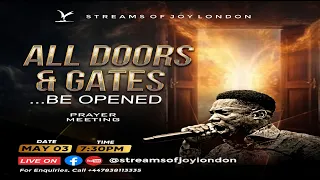 ALL DOORS & GATES BE OPENED |  PRAYER MEETING  |  3RD MAY 2024