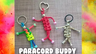 How to make a paracord buddy keychain with pearls or nuts #paracordtutorial #paracordkeychain