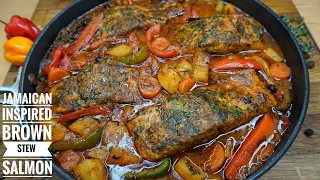 JAMAICAN INSPIRED BROWN STEW SALMON