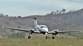 King Air 260 Decolando em Cachoeiro de Itapemirim ES