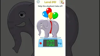 DOP 3 Gameplay Level 349 Help the elephant take off #shorts #gaming