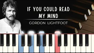 Gordon Lightfoot - If You Could Read My Mind (MIDI + synthesia tutorial + piano sheets)