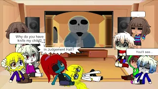 Undertale react to Sans Stronger Than You