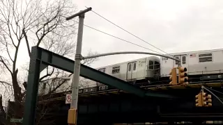 720p⁶⁰ BMT Jamaica Line: Manhattan-bound R160A J Train@Cypress Hills (Street Level)