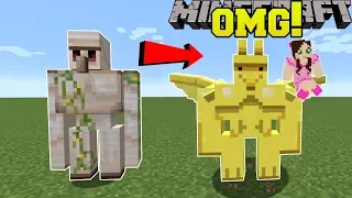 Minecraft: NEW IRON GOLEM?! (FLYING GARGOLYES WITH ABILITIES!) Mod Showcase