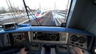 Машинист Поезда показывает работу от первого лица: пассажирский по расписанию!