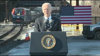 WATCH: Maryland Gov. Moore and President Biden deliver remarks