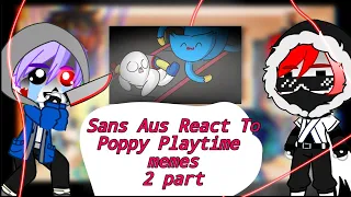 Sans Au's react to Poppy Playtime In 1 Minute Summary Rus|Eng