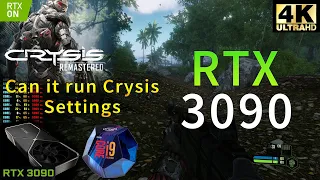 Crysis Remastered 4K | RTX 3090 | i9 9900K 5GHz | Can it run Crysis Settings | RTX ON & OFF