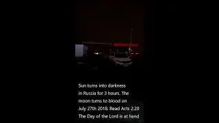 Footage of 3-hours of darkness in Russia