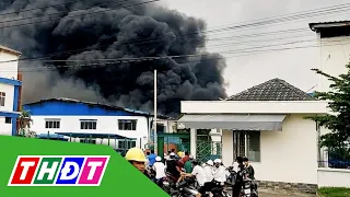 Đồng Nai: Cháy lớn tại Cty sản xuất giày dép, 1 người bị bỏng nặng | THDT