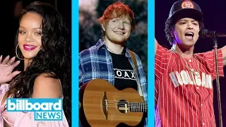 Ed Sheeran, Rihanna & Bruno Mars Lead iHeartRadio Music Award Nominations | Billboard News