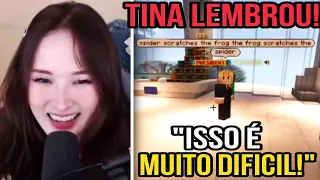 TINA FAZENDO O TRAVA-LINGUA DA ARANHA KKKKK | MINECRAFT QSMP