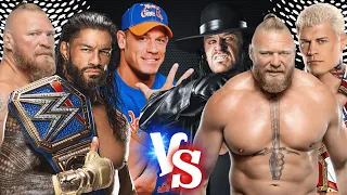 WWE 2K23 - ROMAN REIGNS BROCK LESNAR & JOHN CENA VS UNDERTAKER CODY & COOL BROCK | 6 MAN TAG TEAM |