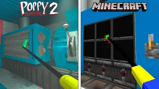 MINECRAFT The Grinder VS Poppy Playtime 2  ORIGINAL VS MINECRAFT