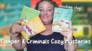 Cozy Mystery Reading Vlog | books 1-3 of the camper & criminals series by tonya kappes