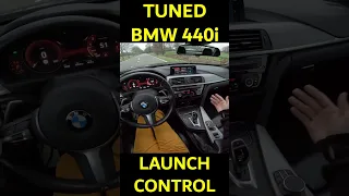 LAUNCH CONTROL! TUNED BMW 440i with 400HP and XHP TRANSMISSION TUNING #shorts #bmw #400hp