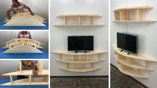 Rack para TV diseño Flotante Fácil de hacer - Tutorial de Carpintería