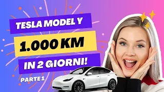 Viaggio Epico in Tesla Model Y Performance: 1000 km in 2 Giorni! Parte 1