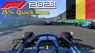 FIRST F1 2021 GAMEPLAY! - Spa 25% Race w/ Alonso's Alpine | PS5