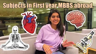 Subjects in First year MBBS abroad (Russia). ||Kazan state medical university || NEET2024||