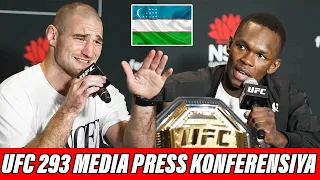 UFC 293: ISRAEL ADESANYA VA STRIKLAND MEDIA PRESS KONFERENSIYA! O'ZBEKCHA