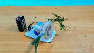Mini Chaff cutter machine with dc motor || Grass Cutting