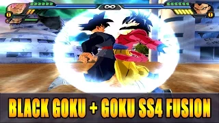 Goku SSJ4 and Black Goku Fusion | Black Goku SSJ4 | DBZ Tenkaichi 3 (MOD)
