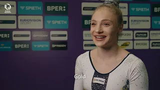 2024 Women's Artistic Europeans - Interview Sabrina MANECA-VOINEA (ROU) after qualifications