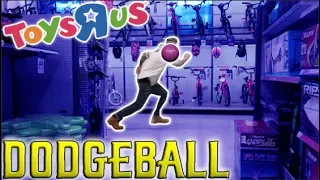 DODGEBALL IN TOYS "R" US CHALLENGE! (CHASED OUT)