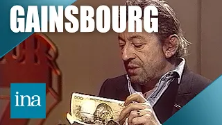 1984 : Serge Gainsbourg brule un billet de banque en direct | Archive INA