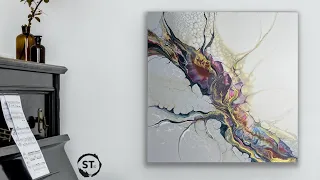 I’m in LOVE! “The Cure” | Fluid Art Pearl Technique 💜