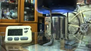 DIY - Chimney-Jet Alcohol Stove, Preheat fixed under stove