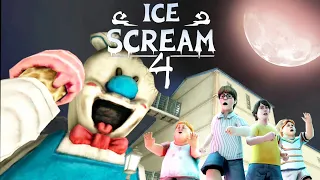 Ice Scream 4 - Playing as Rod Ice Cream Uncle Full Gameplay