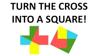How to Turn a Cross into a Square with Two Cuts SOLUTION!