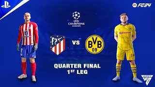 FC 24 - Atletico Madrid vs Borussia Dortmund - Quarter Final - UEFA Champions League | PS5™ | 4K