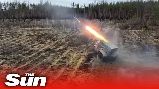 Russia claims it destroyed an American M777 Howitzer using 'Grad' MLRS