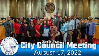 Las Vegas City Council Meeting 8-17-2022