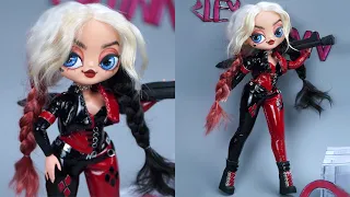 HARLEY QUINN LOL Surprise Custom Doll DIY | Transformation into Harley Quinn