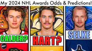 FINAL NHL Awards Odds & Predictions! (Calder, Hart, Vezina Picks 2023-24/Bedard/Hockey Trade Rumors)