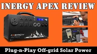 Inergy Apex Solar Generator Review: Air Conditioner Test/ Assembly/ Price Comparison/ Load Test